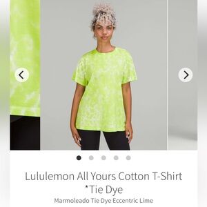 Lululemon All Yours Cotton T-Shirt *Tie Dye